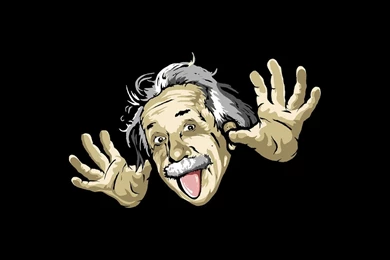 Wallpapers Funny Face Cover Cartoon Albert Einstein Black Wallpapers ...