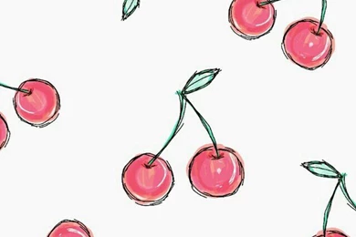 Background, Cherry, Cute, Love, Red, Wallpaper, White, Wonderful ...