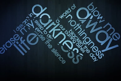 Evanescence Blue Words   Evanescence Blue Words Wallpapers