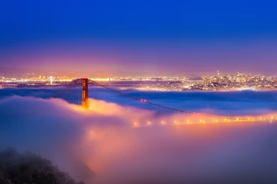 Golden Gate Bridge Fog HD Desktop Wallpapers : Widescreen : High ...
