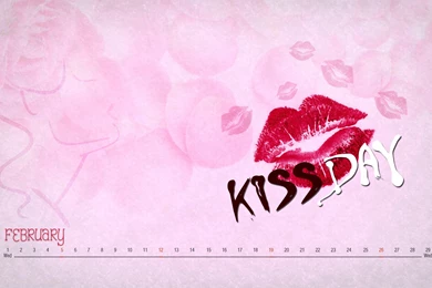 Nice Cute Message Of Kiss Day Wallpapers