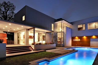 1920x1080 Modern, Style, Pool., Exterior, The House, Pool, House ...