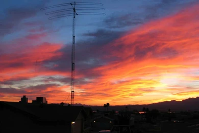 Ham Radio Antennas At Sunset   YouTube
