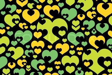 Wallpapers Of Various Colorful Hearts