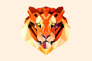 Polygon Vector Tiger Wallpapers
