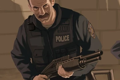 GTA 4 Police Guys Wallpapers For PSP