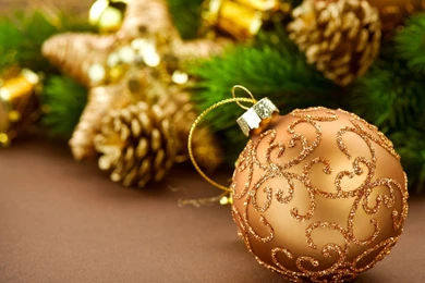 Christmas Decorations Pine Cones New Year Holiday