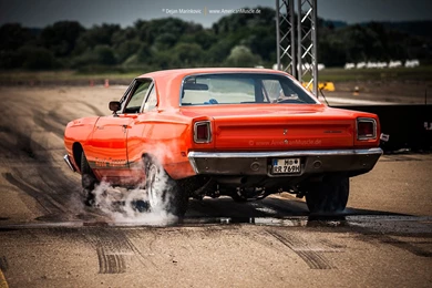 1969 Plymouth Road Runner Burnout By AmericanMuscle On DeviantArt