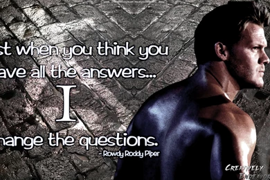 Graphic Break: Chris Jericho “Questions” Wallpapers