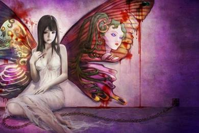 Butterfly Fairy Desktop Wallpapers 1024x768 For 17 inch Wallpaper