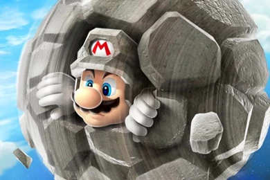 Download Wallpapers 640x960 Mario, Stone, Super Mario Galaxy 2 ...