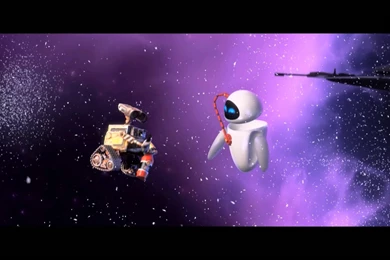WALL E And EVA Kiss   YouTube