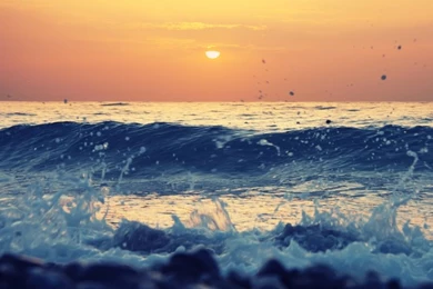 Sunset Tide Wallpapers Wall Mural