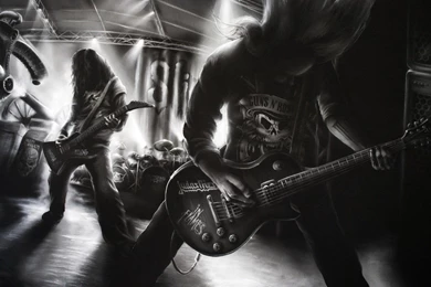 Roses In Flames Iron Maiden Judas Priest Wallpapers