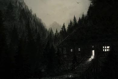 Download Scary Cabin Wallpaper Backgrounds 9952 2560x1600 Px High ...
