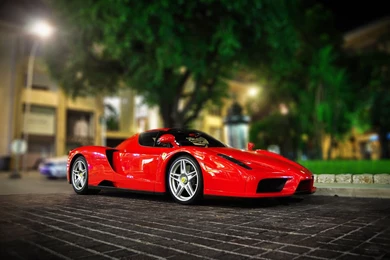 Toy Theme Photography Wallpaper: Red Model Of A Small Sports Car ...
