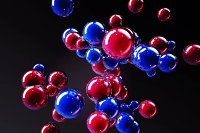 4D, Balls, Blue Balls, Red Balls Wallpaper,4d HD Wallpaper,balls ...