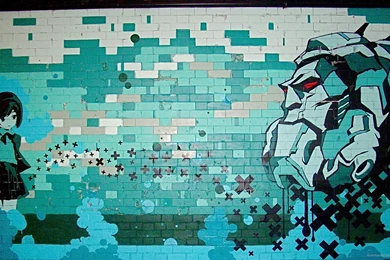 Cool Blue Graffiti Windows Wallpapers