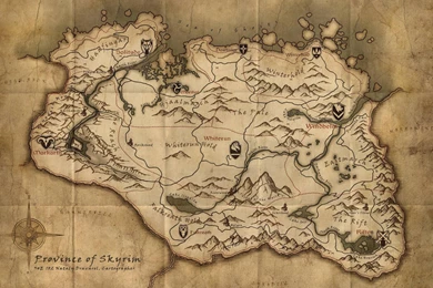 Skyrim Map Wallpapers   Wallpapers Cave