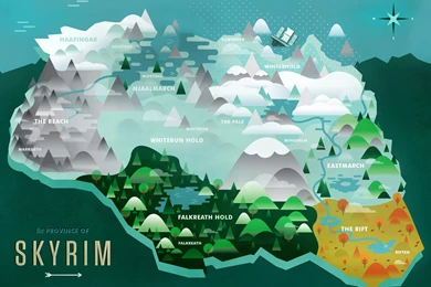 Map Of Skyrim Wallpapers
