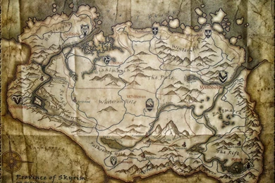 Large Skyrim Map By Solace Grace On DeviantArt