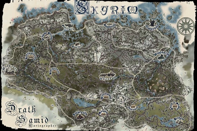 Map Of Skyrim Wallpapers