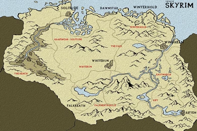 Map Of Skyrim By Amnis406 On DeviantArt