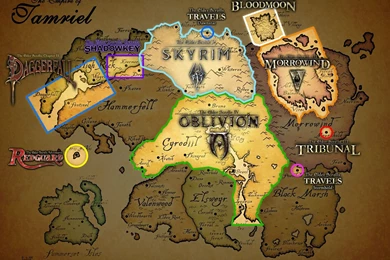 Elder Scrolls Online Skyrim Map