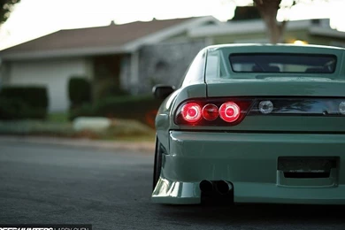 Nissan 240SX S13 Tuning Lowrider Lights Bokeh Free Desktop ...