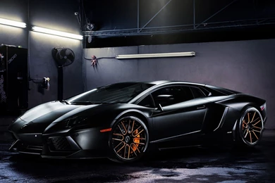Lamborghini Aventador, Black Car, Wheels   HD Wallpapers