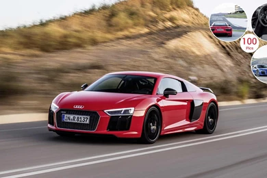2016 Audi R8 V10 Plus (Dynamite Red)   Front