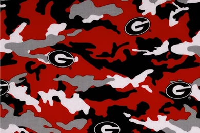 Collegiate Cotton Broadcloth University Of Georgia Camouflage ...