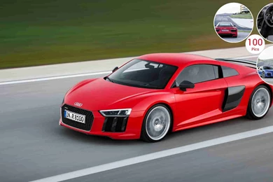 2016 Audi R8 V10 Plus (Dynamit Red)   Side