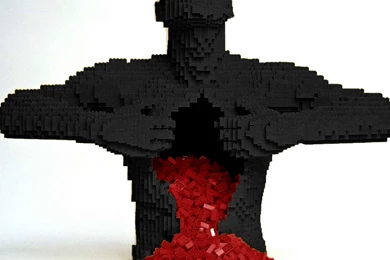 Lego Blood Amazing Art Man Hd Wallpapers   (