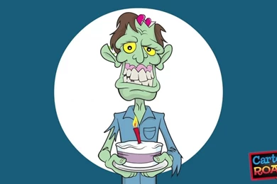Funny Zombie Happy Birthday