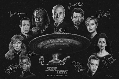 Star Trek: TNG   Autographs By Bronze dragonrider On DeviantArt