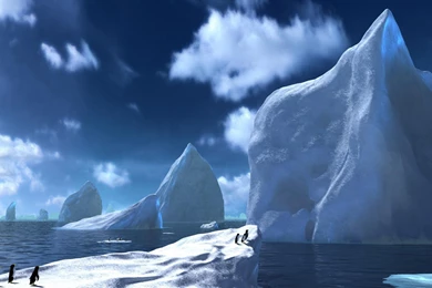 Arctic Iceberg Ice Dualscreen Dualmonitor Hd Wallpapers   (