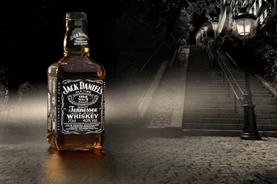 Jack Daniels Whisky Bottle   Wallpaper.