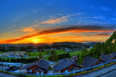 City At Sunset >> HD Wallpaper, Get It Now!