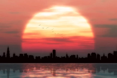 Sunset City Blues [1920x1200] : Wallpapers