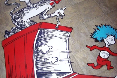 Dr Seuss Dr. Suess Theme Wallpapers Wall Paper Art Sticker Mural ...