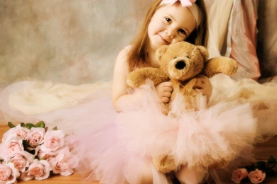 Cute Girl With Toy Bear Wallpaper,Cute HD Wallpaper,Girl HD ...