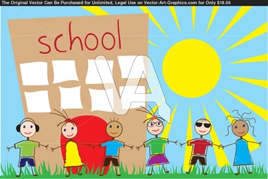 Kids Playing At School (id: 91042) – BUZZERG