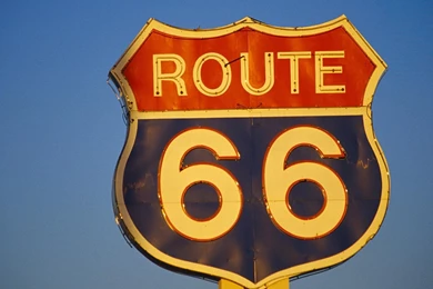 Route 66 Sign HD Desktop Wallpapers : Widescreen : High Definition ...