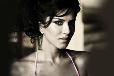 Sunny Leone In Black And White