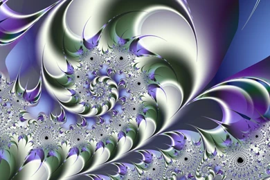 Fan Spiral Wallpaper, Fractal Art By Vicky