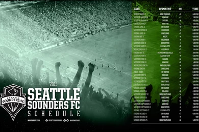 Sounders FC 2015 Schedule
