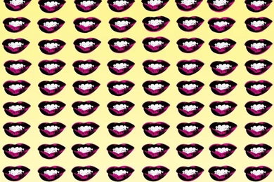 Contemporary Wallpapers / Patterned / Printed   MARILYN'S LIPS By ...