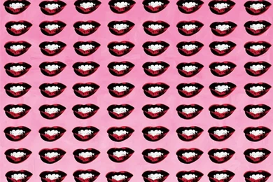 Contemporary Wallpapers / Patterned / Printed   MARILYN'S LIPS By ...