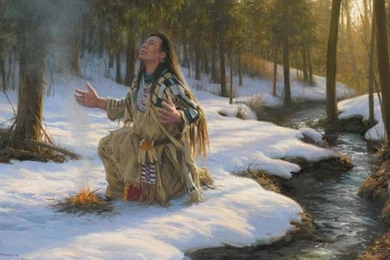 Native American Morning Sun Prayer Wallpapers   (